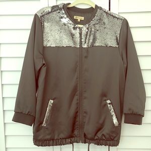Sequin Bomber Jacket